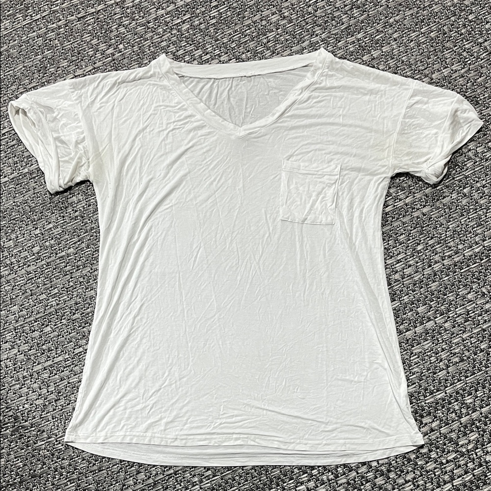 Amazon | White V-Neck Women's Top